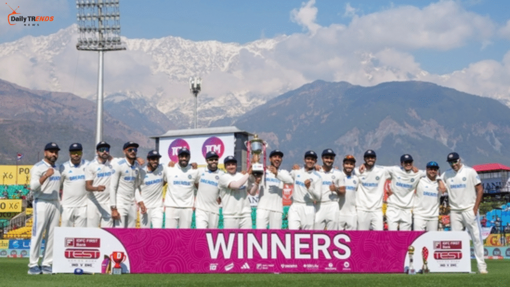 india winning the 2023 test series against  england